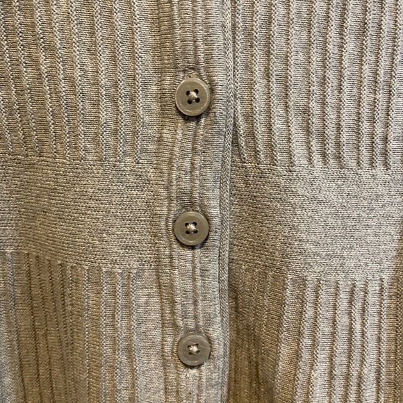 Gorgeous! NEW Hope & Henry Organic Cotton Gray Sweater Dress Buttons Up Back 10 - Picture 11 of 11